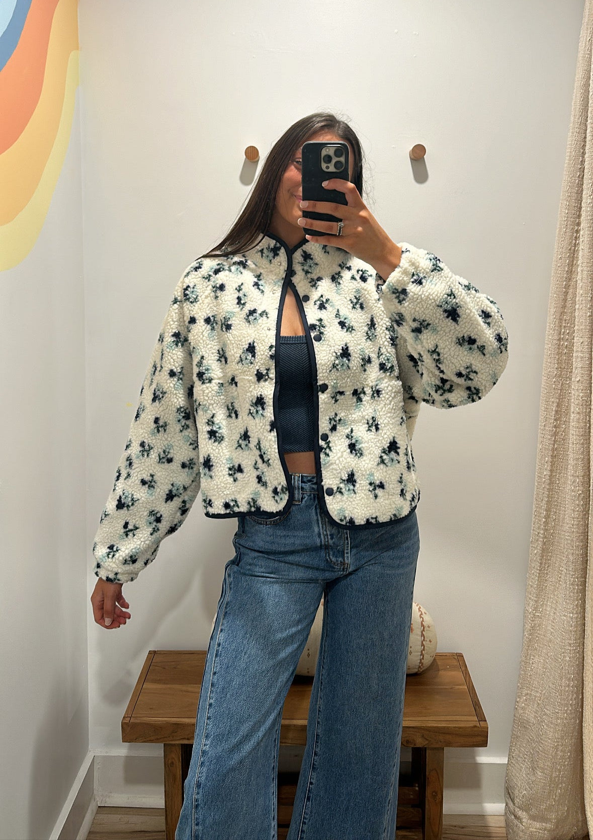 Fall Floral Sherpa