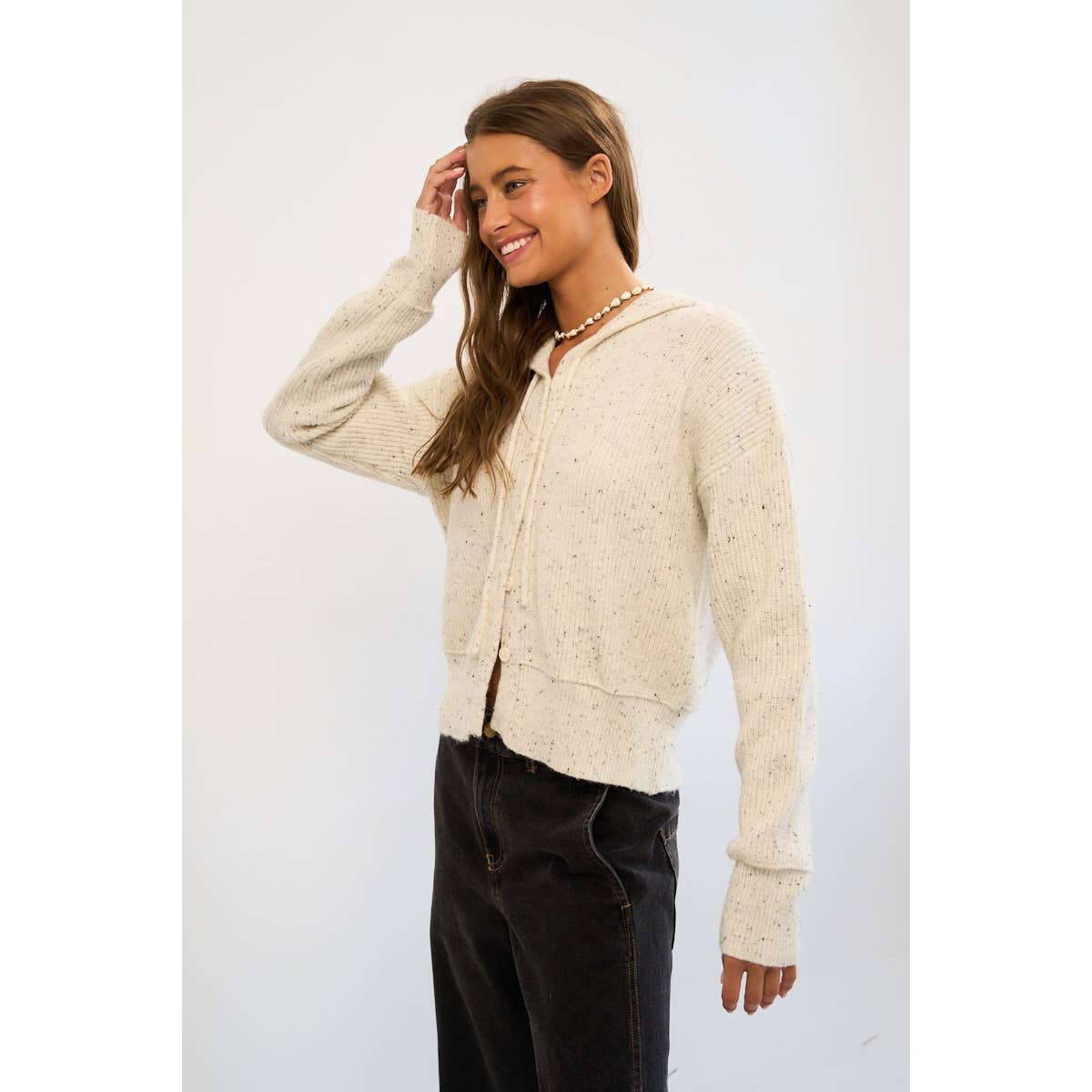 Confetti Hooded Cardigan