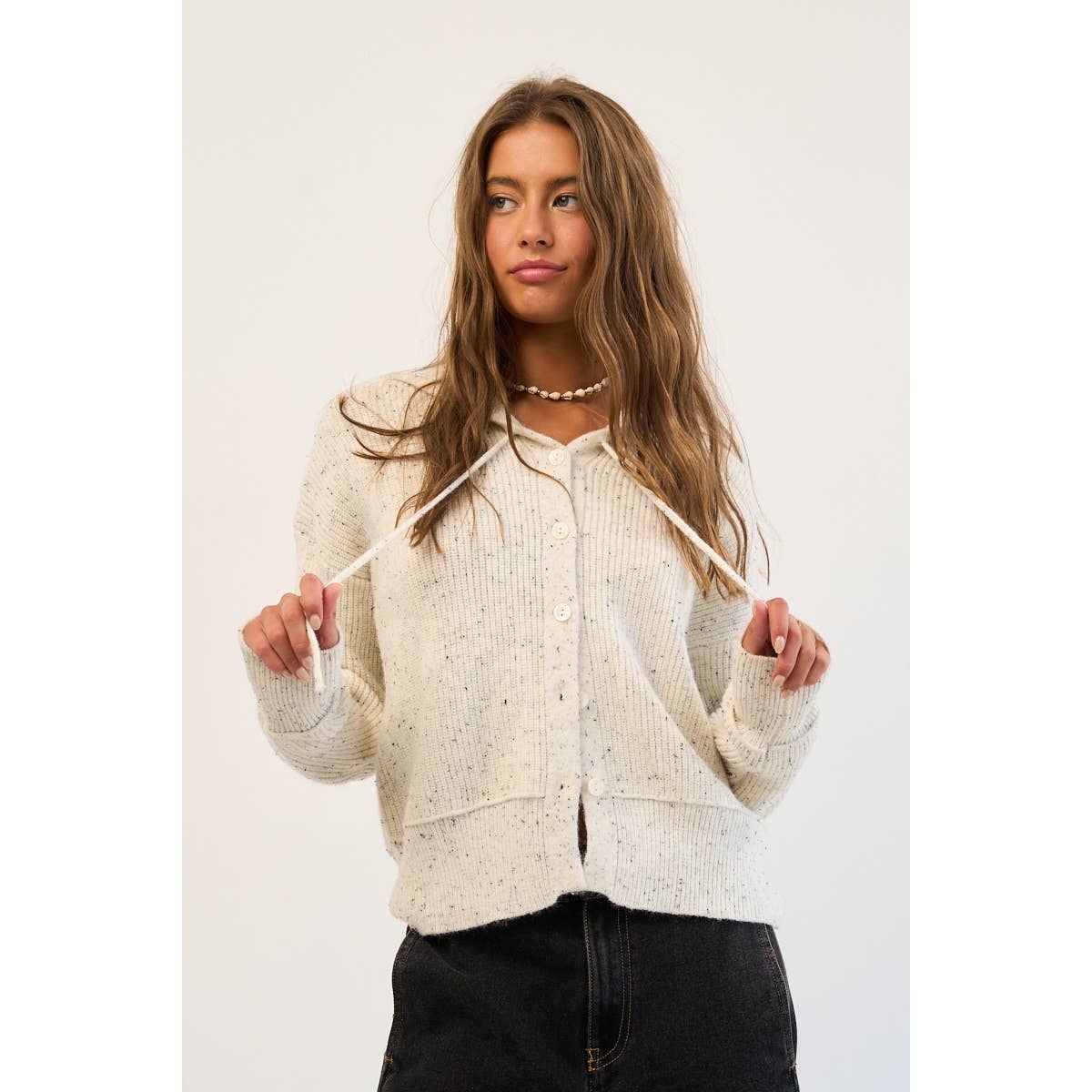 Confetti Hooded Cardigan
