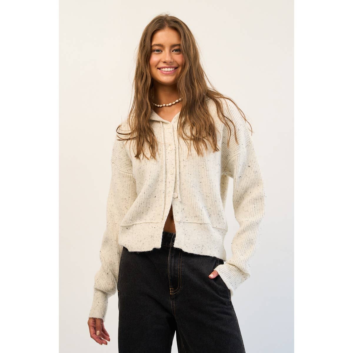 Confetti Hooded Cardigan