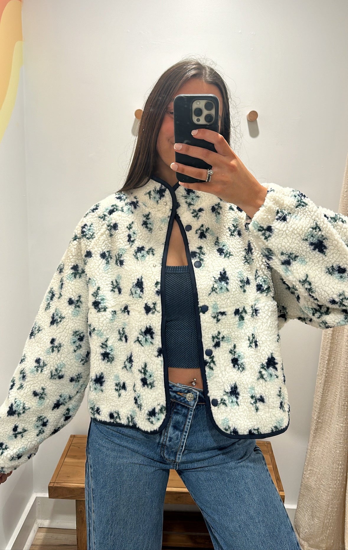 Fall Floral Sherpa