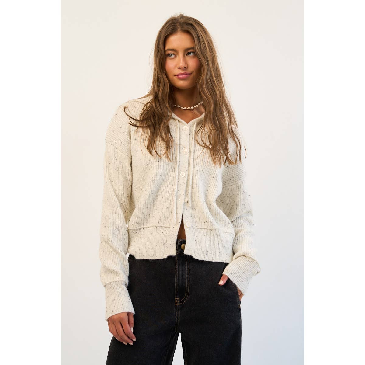 Confetti Hooded Cardigan
