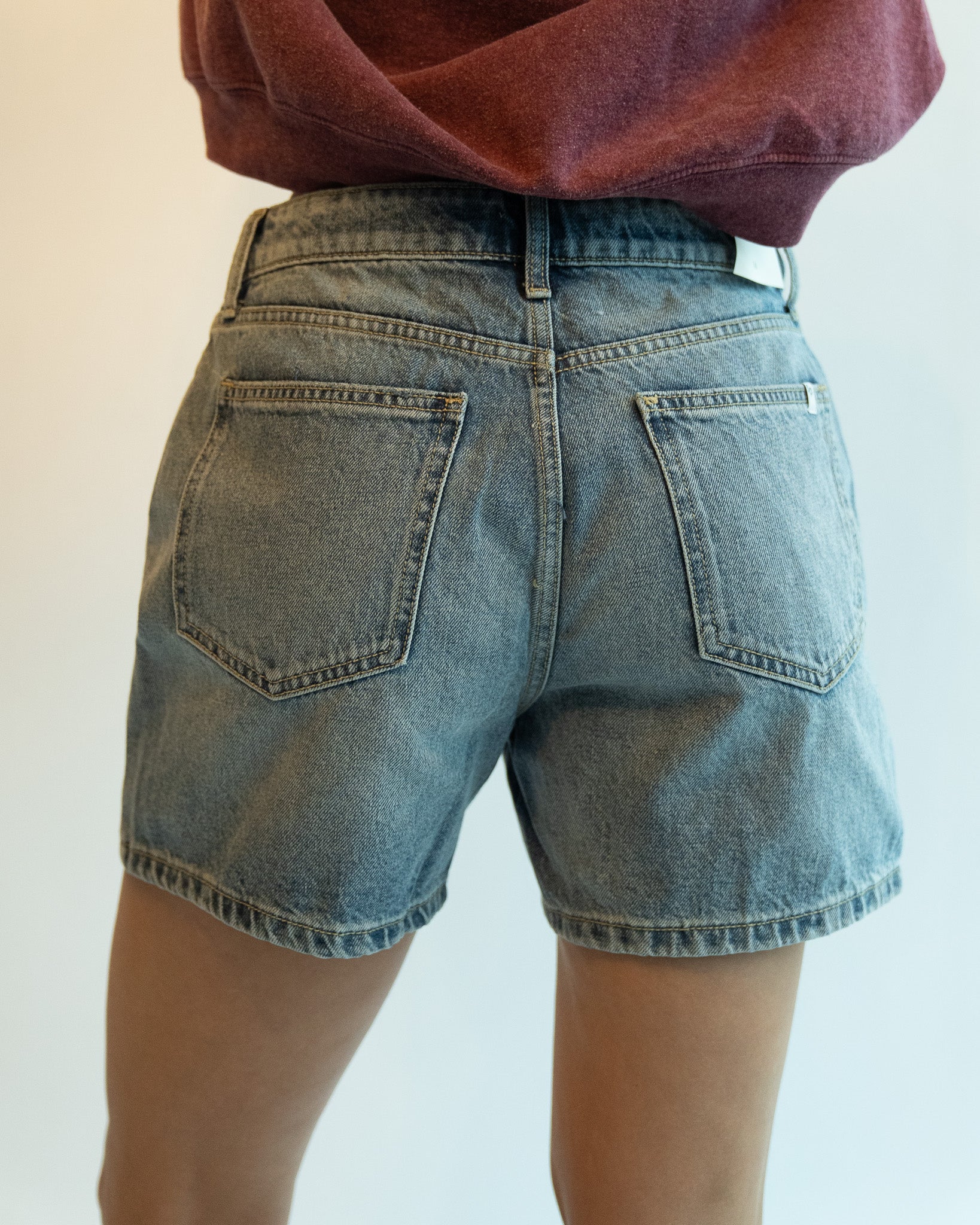Vintage High Rise Mom Jean Shorts