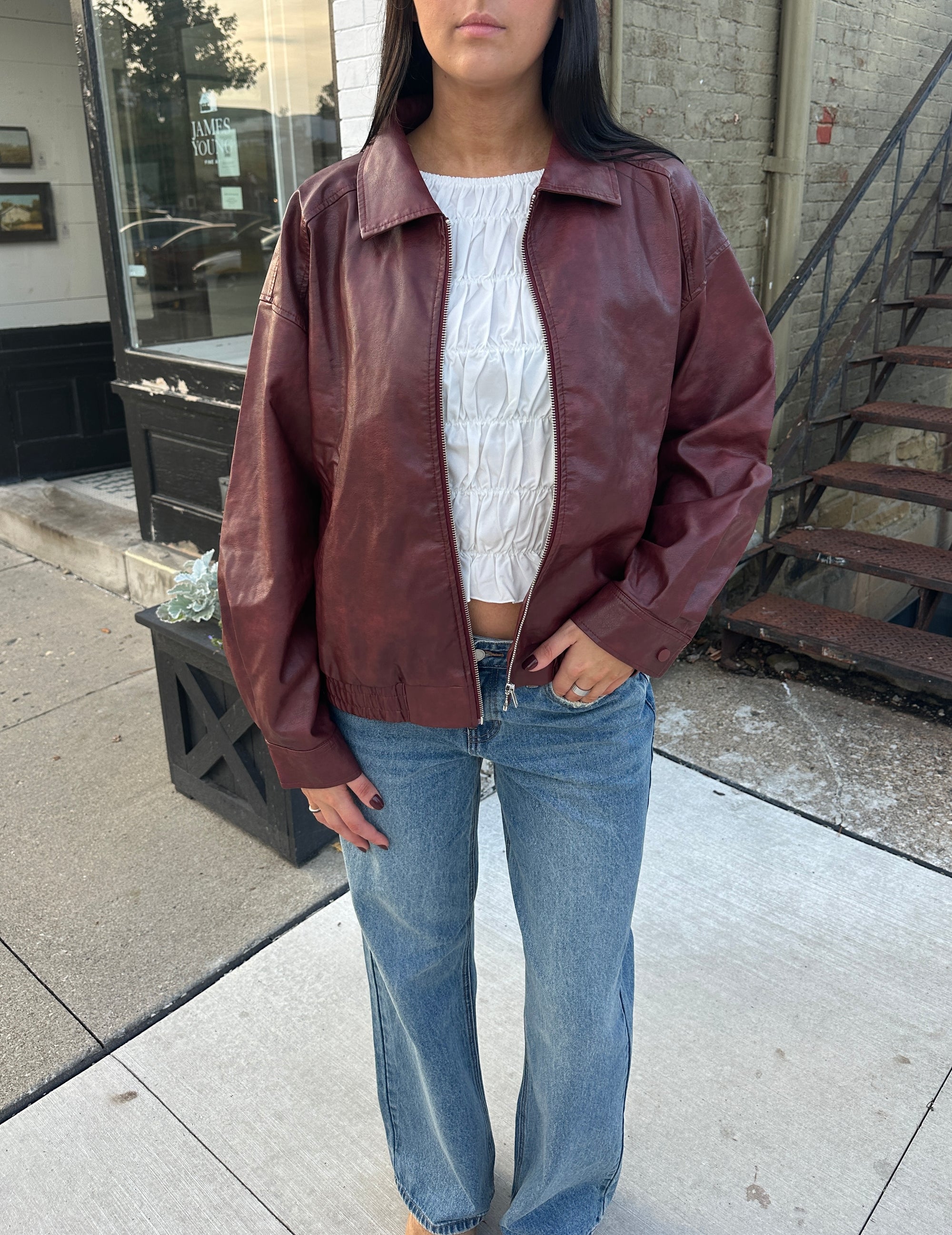 Crisp Apple Leather Jacket