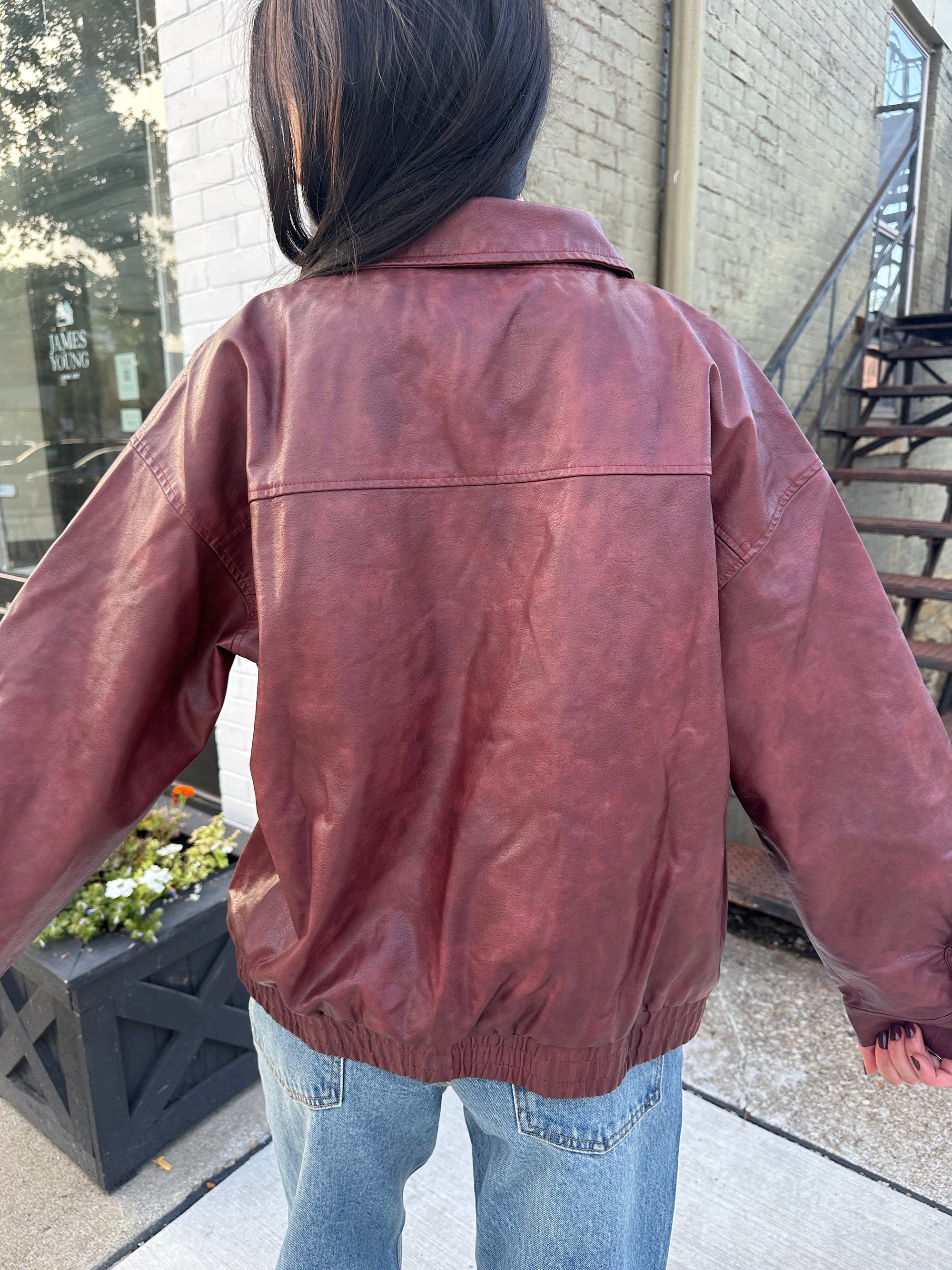 Crisp Apple Leather Jacket