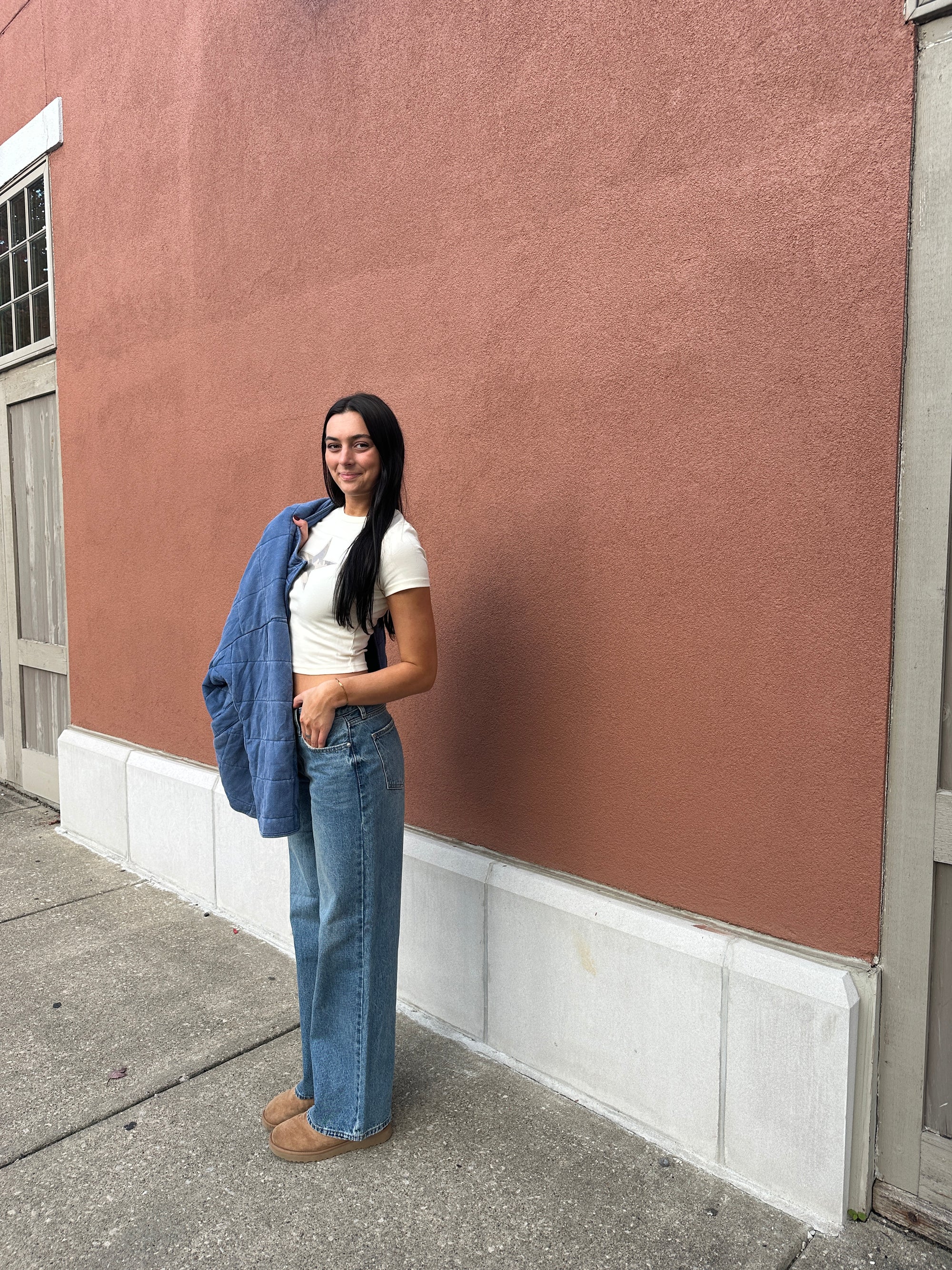 Denim Drift Quilted Jacket