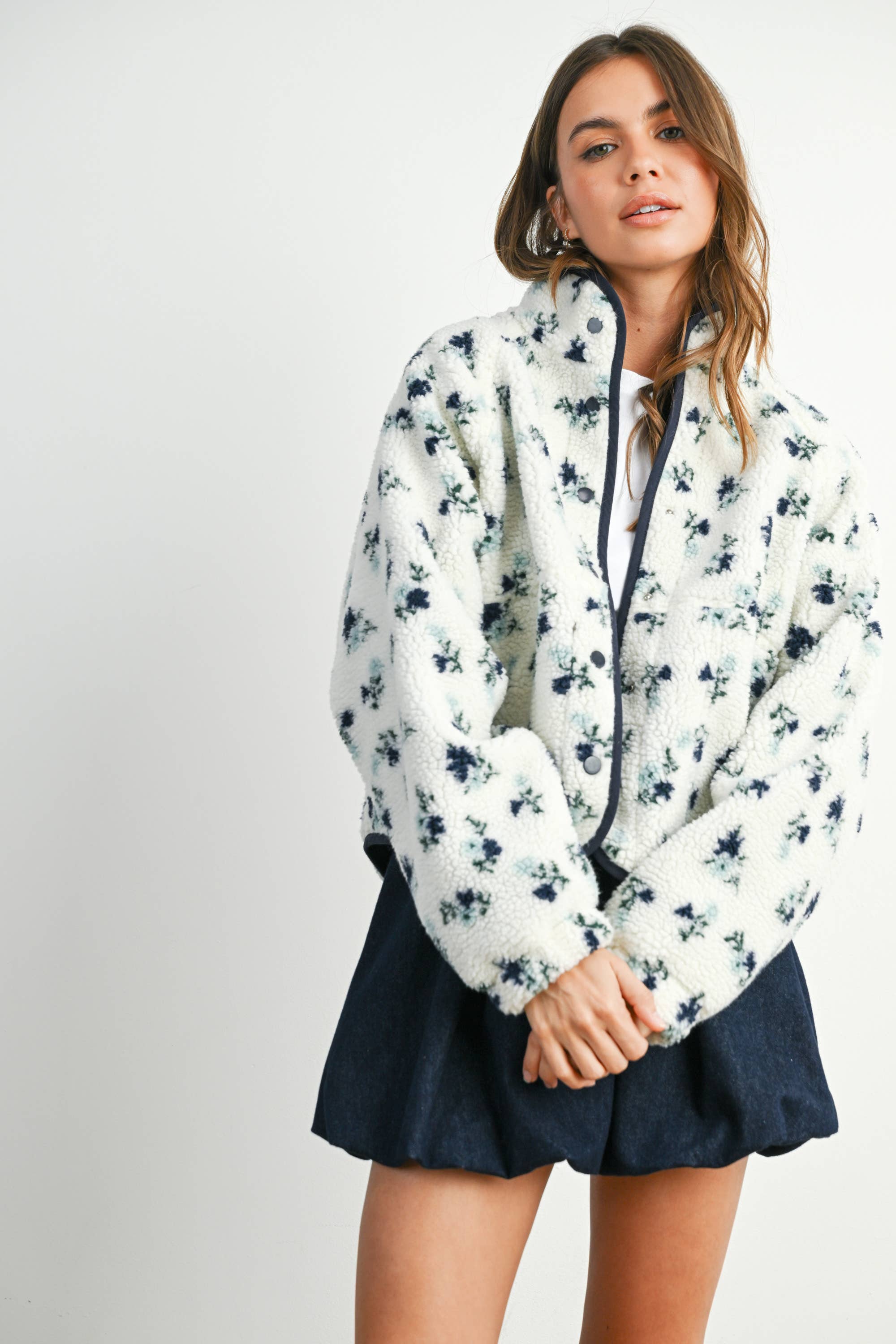 Fall Floral Sherpa