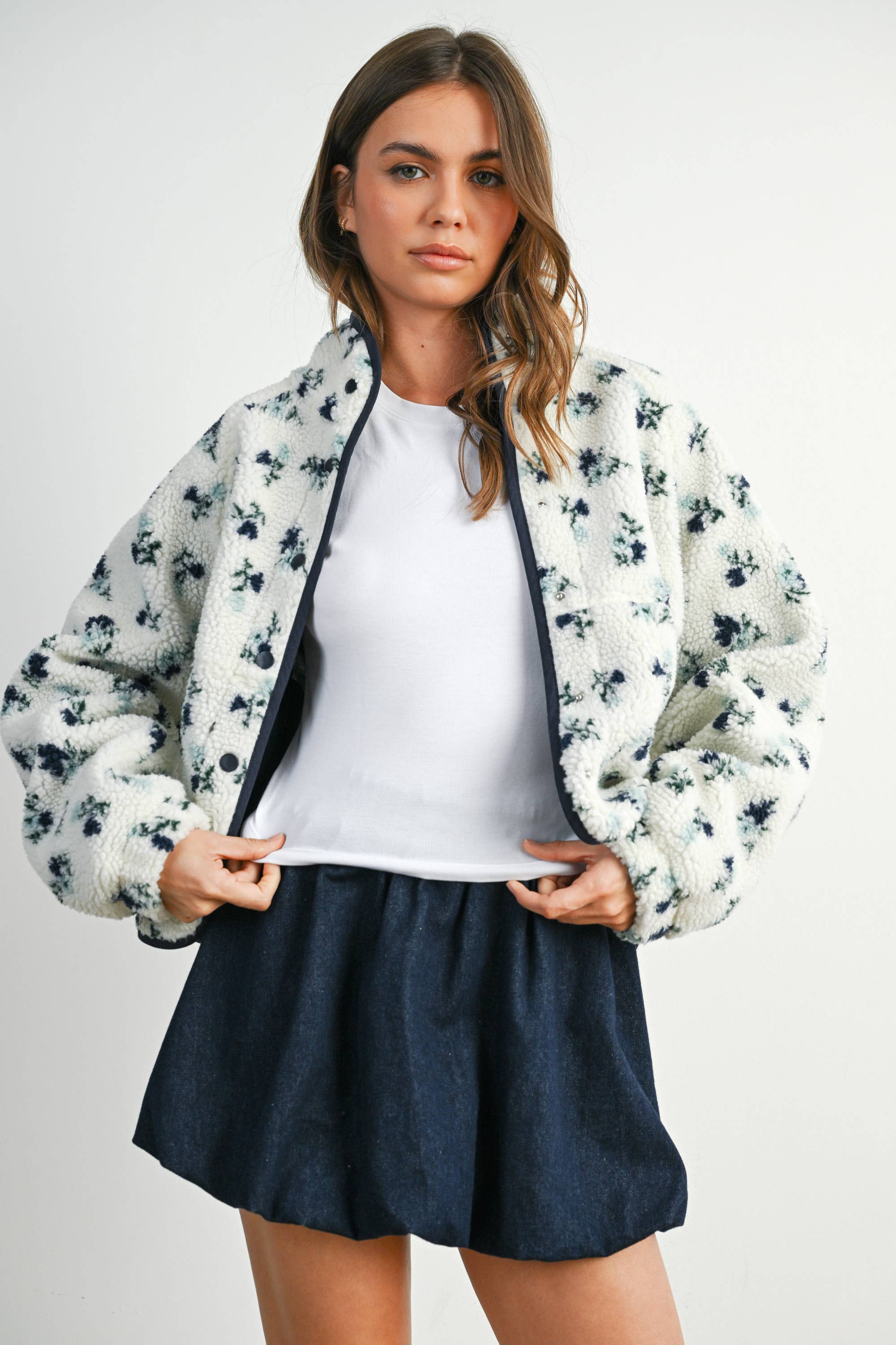 Fall Floral Sherpa