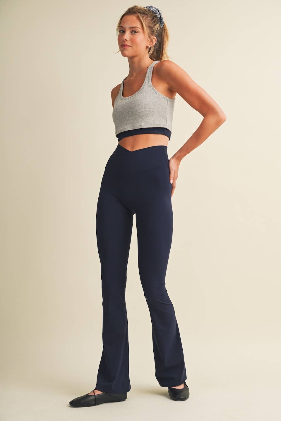 Double Layered Rib Crop Tank