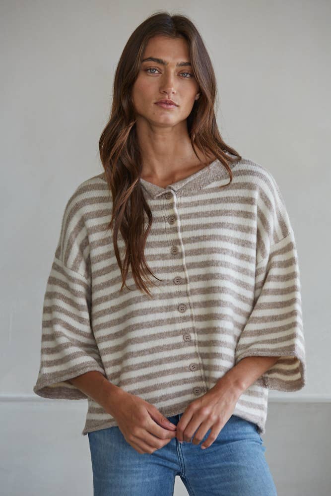 Quartz Short Sleeve Cardigan