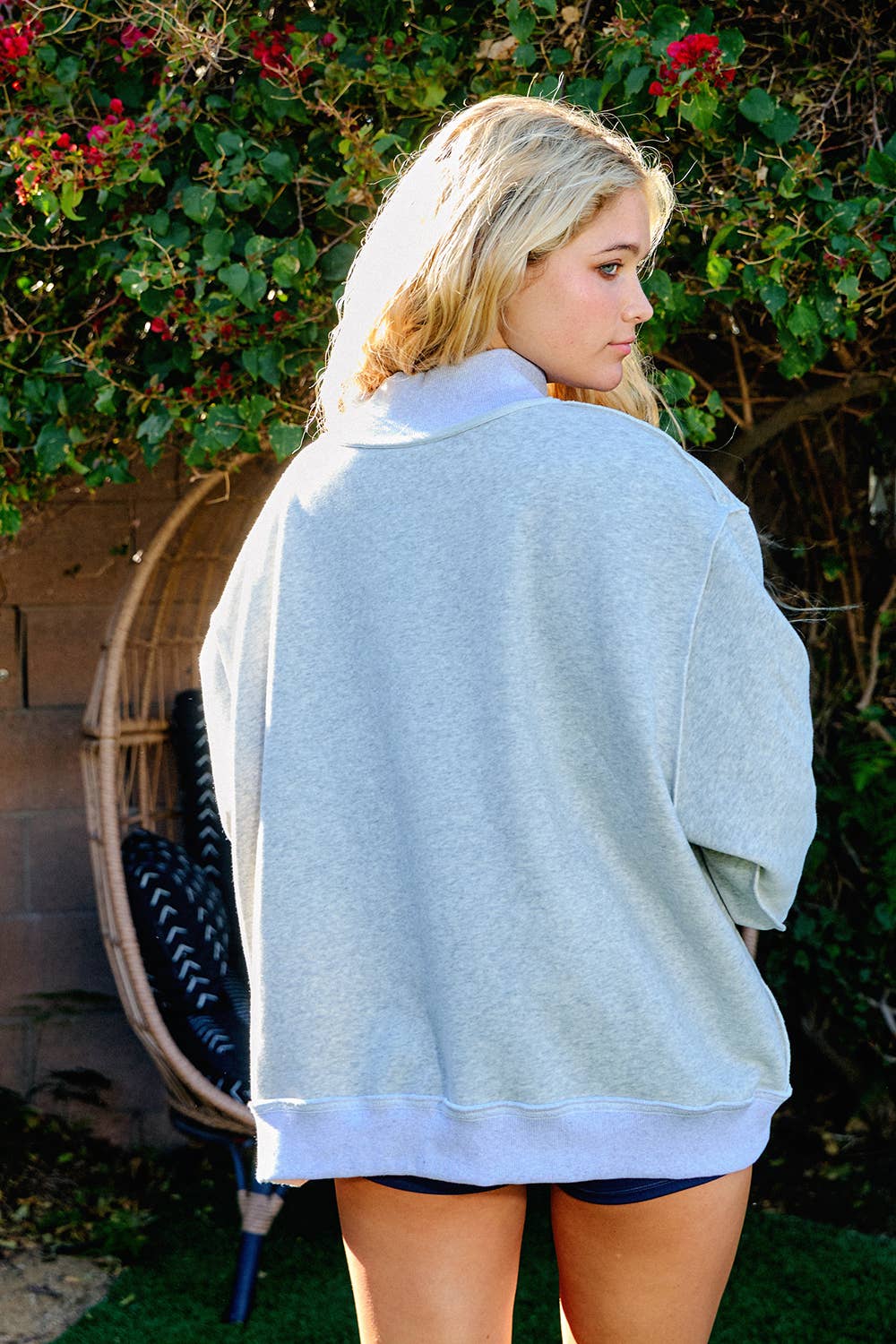 Pilates/Yoga Reversible Mockneck