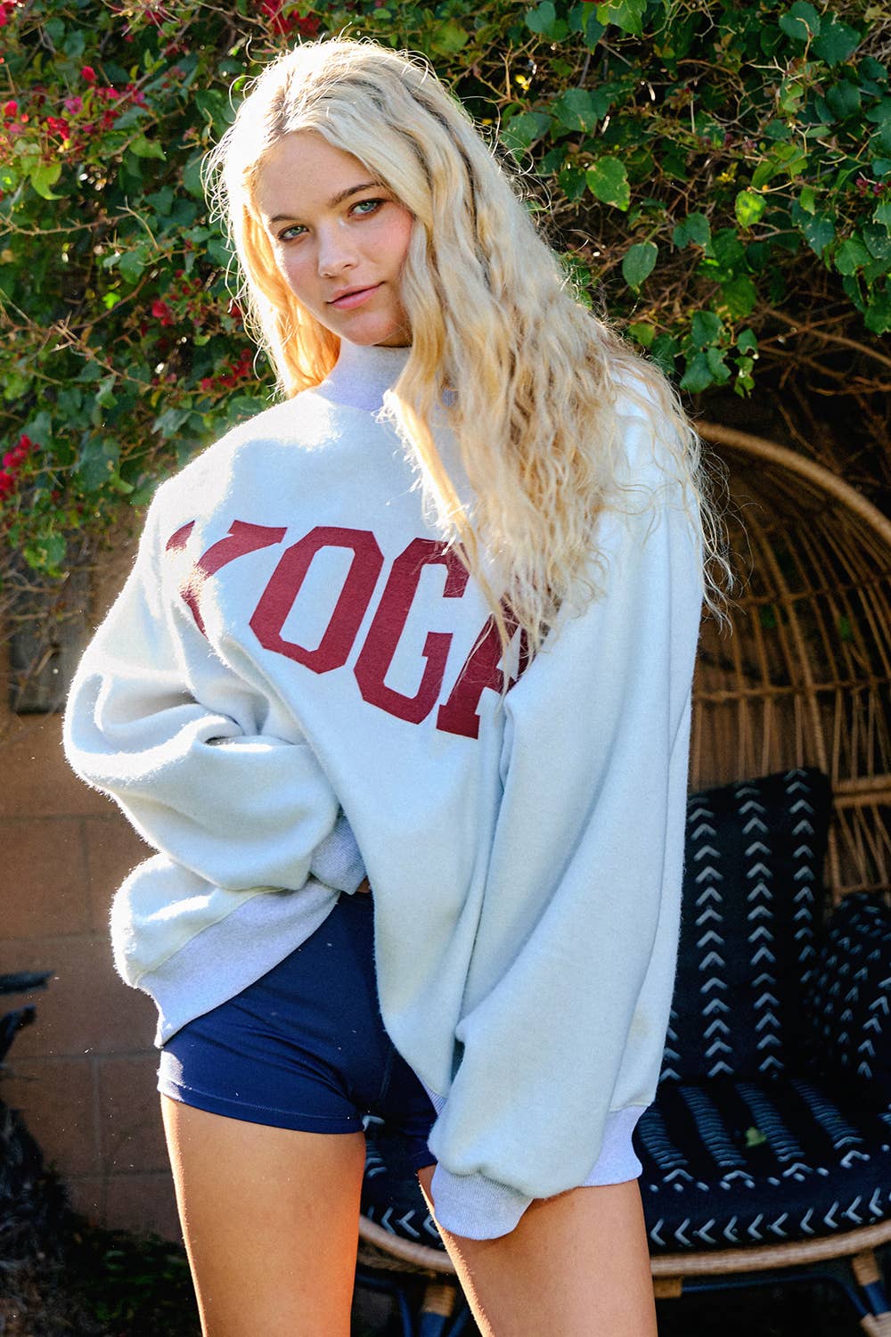 Pilates/Yoga Reversible Mockneck