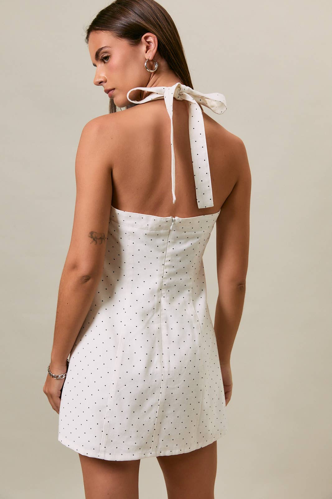 Polka Dot Halter Dress