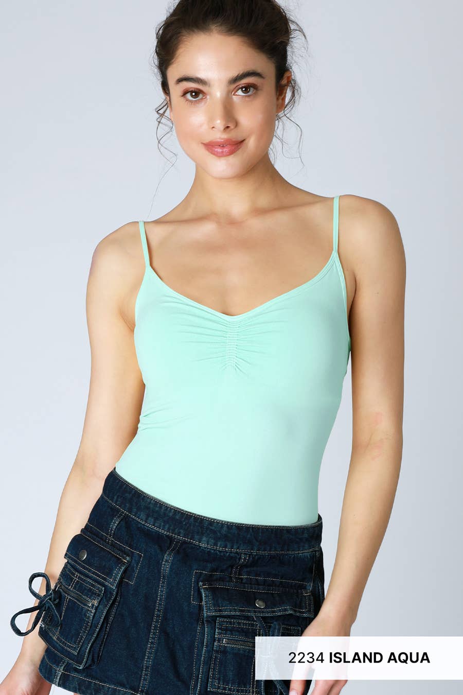 Jersey Shirred Cami