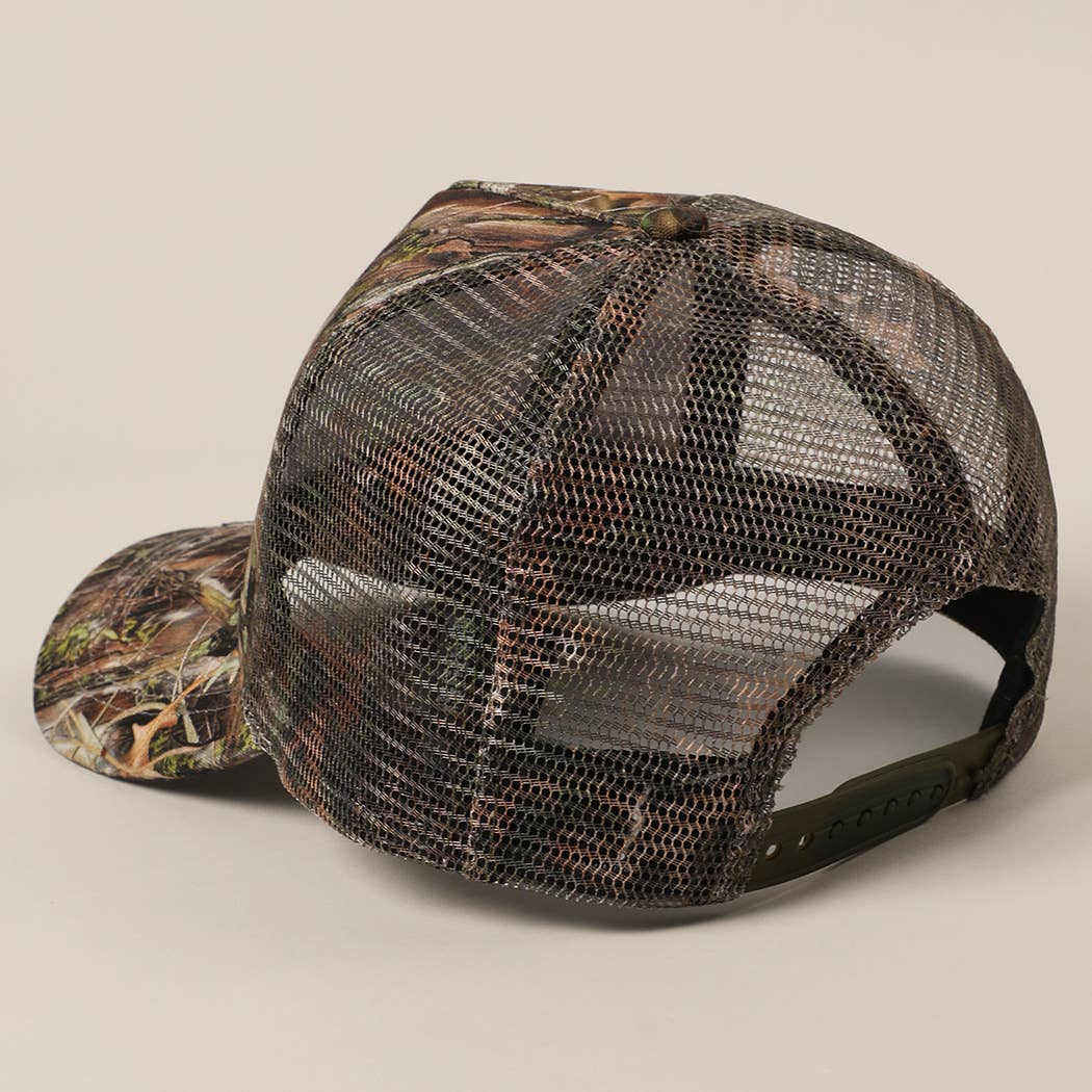 Cowboy Patch Mesh Trucker