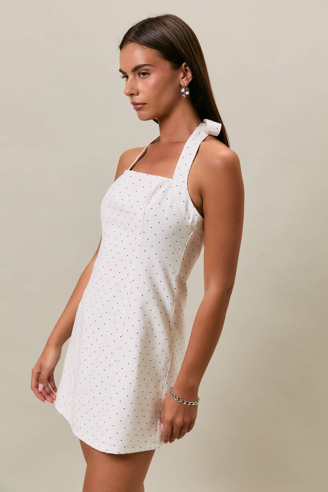 Polka Dot Halter Dress