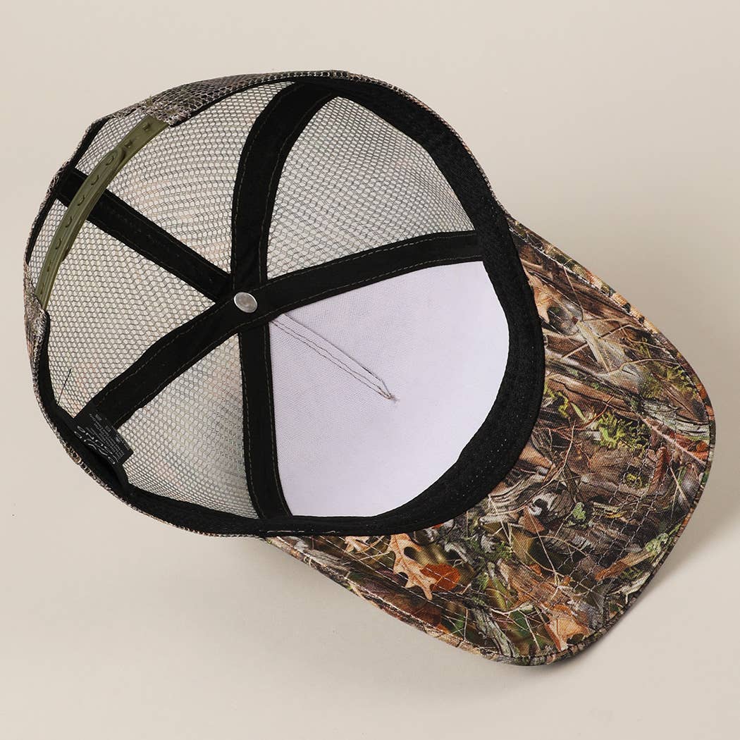 Cowboy Patch Mesh Trucker