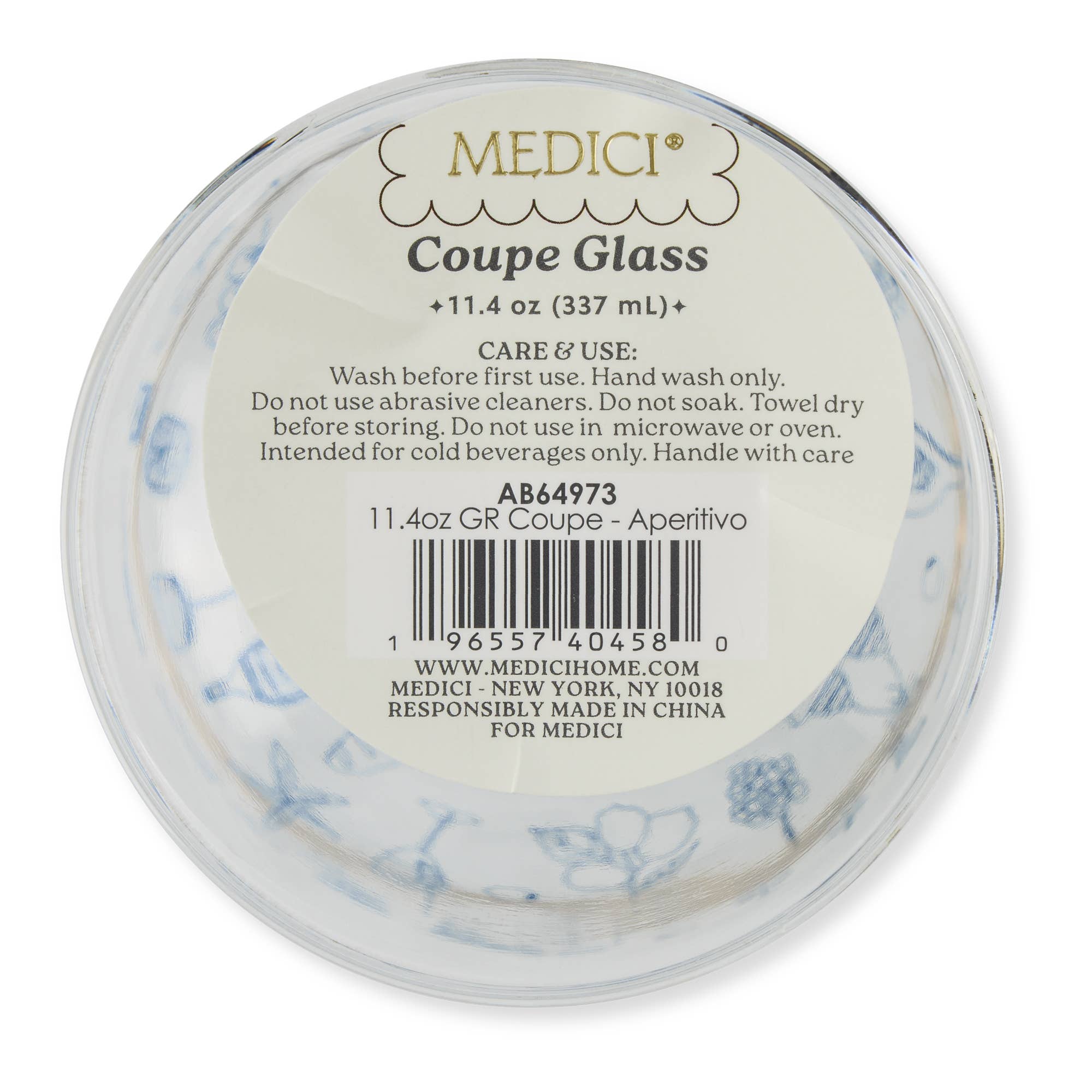 Beachy Cocktail Glass