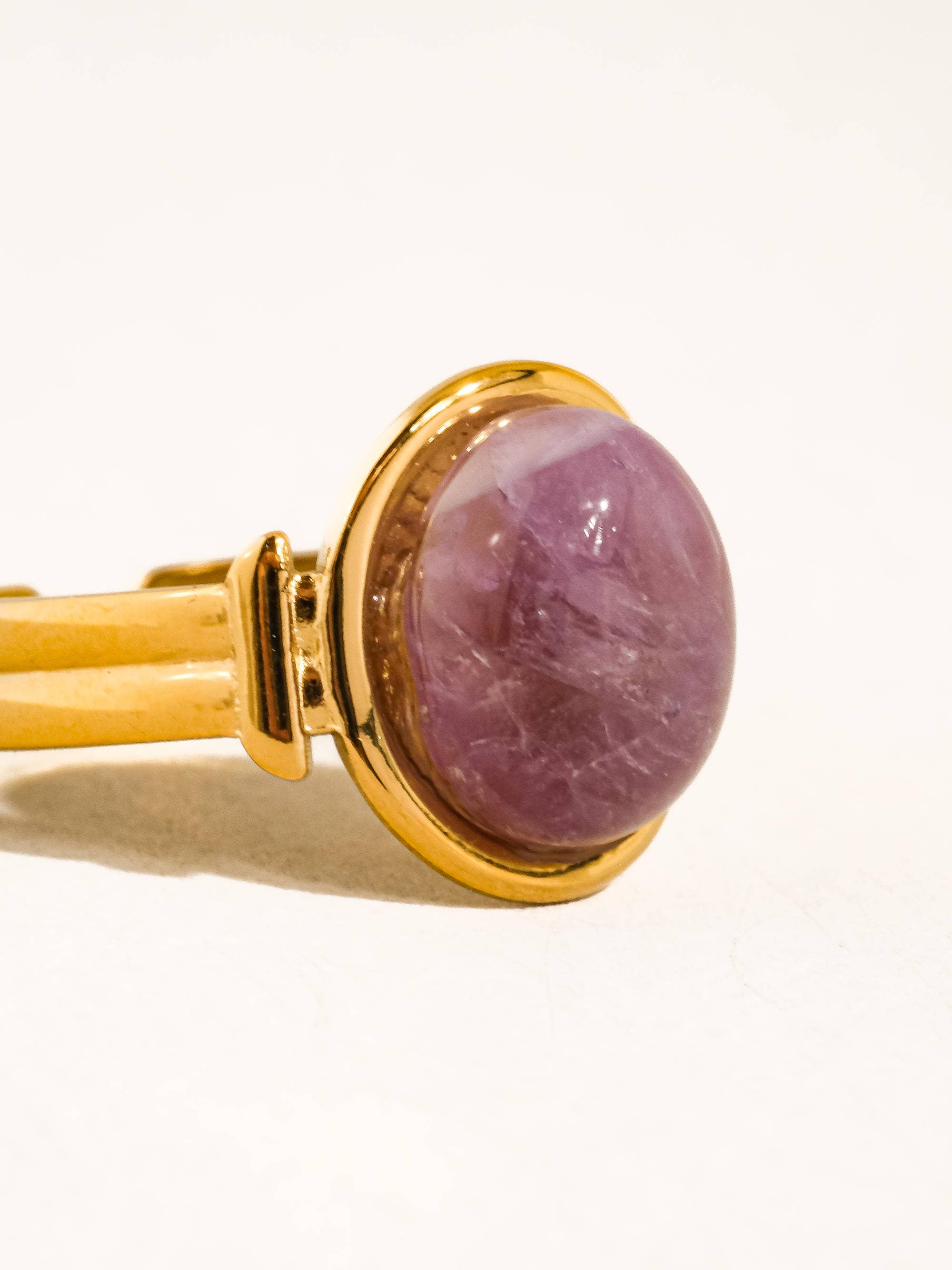 Jett 18K Gold Non-Tarnish Pink Stone Adjustable Ring