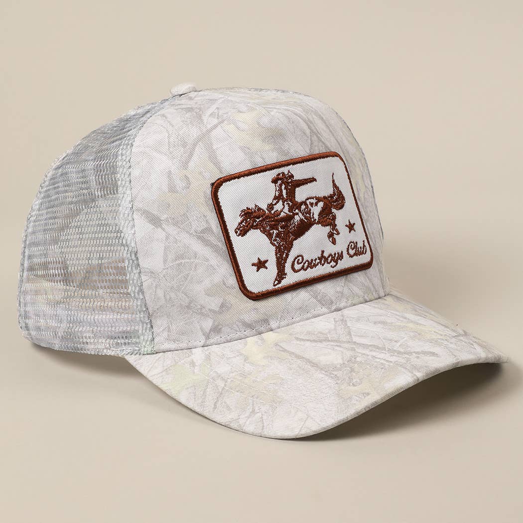 Cowboy Patch Mesh Trucker