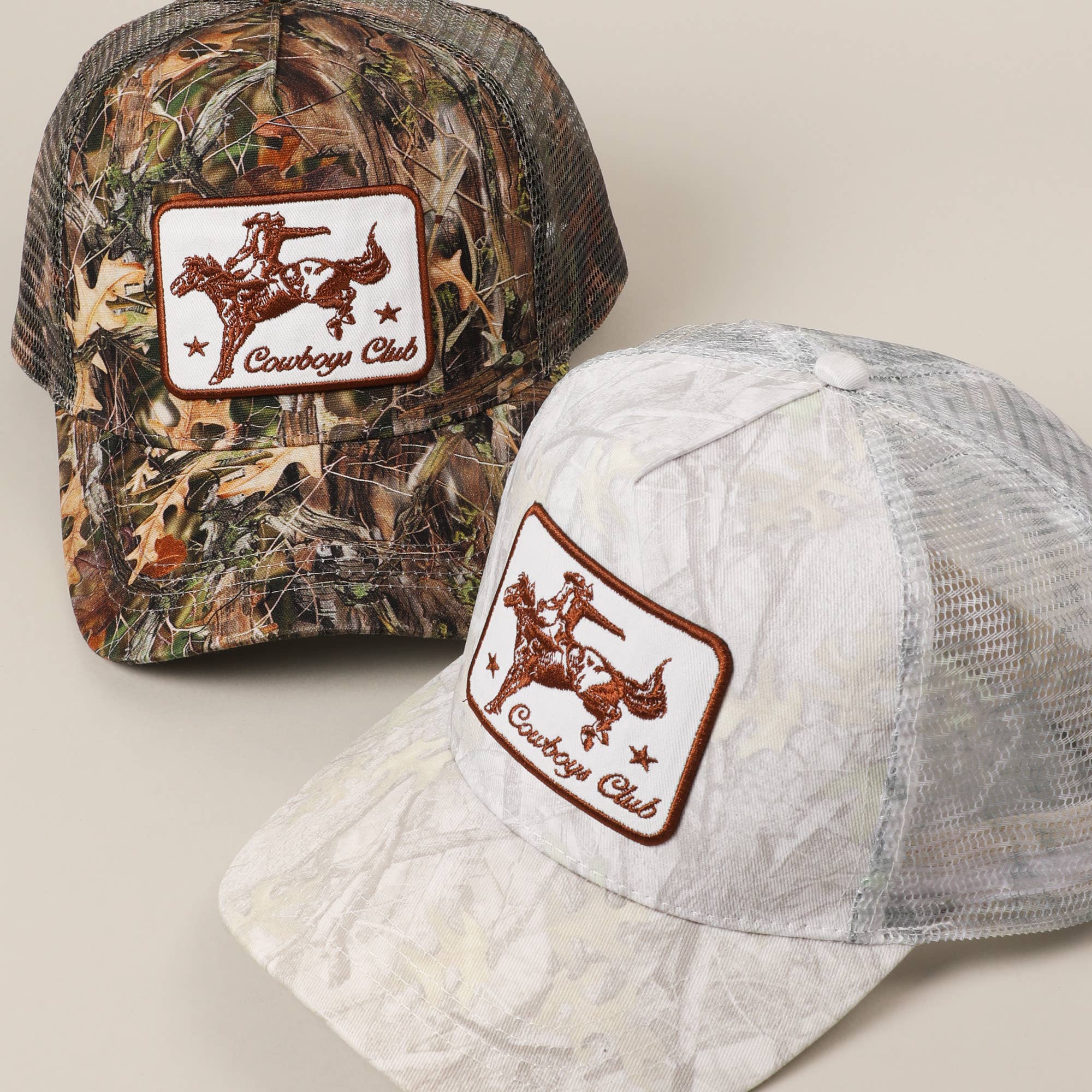 Cowboy Patch Mesh Trucker