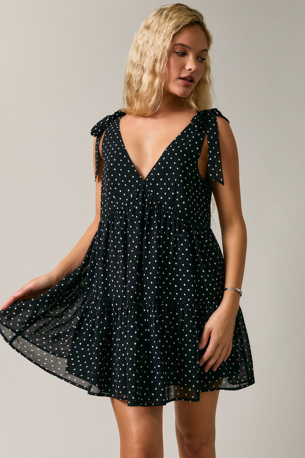 Flowy Polka Dot Dress