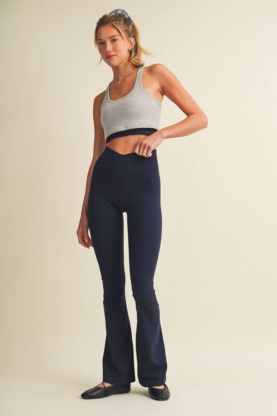 Double Layered Rib Crop Tank