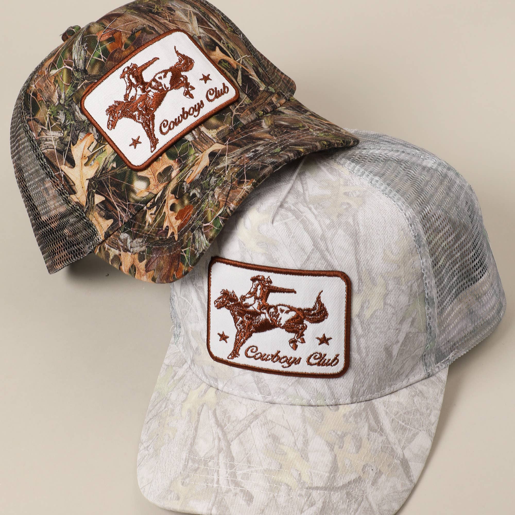 Cowboy Patch Mesh Trucker