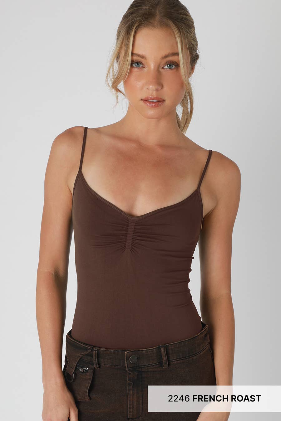 Jersey Shirred Cami