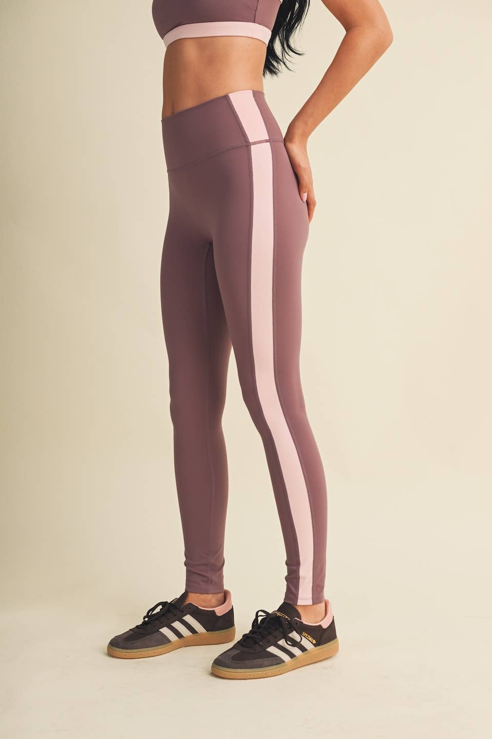 Side Contrast Block Legging