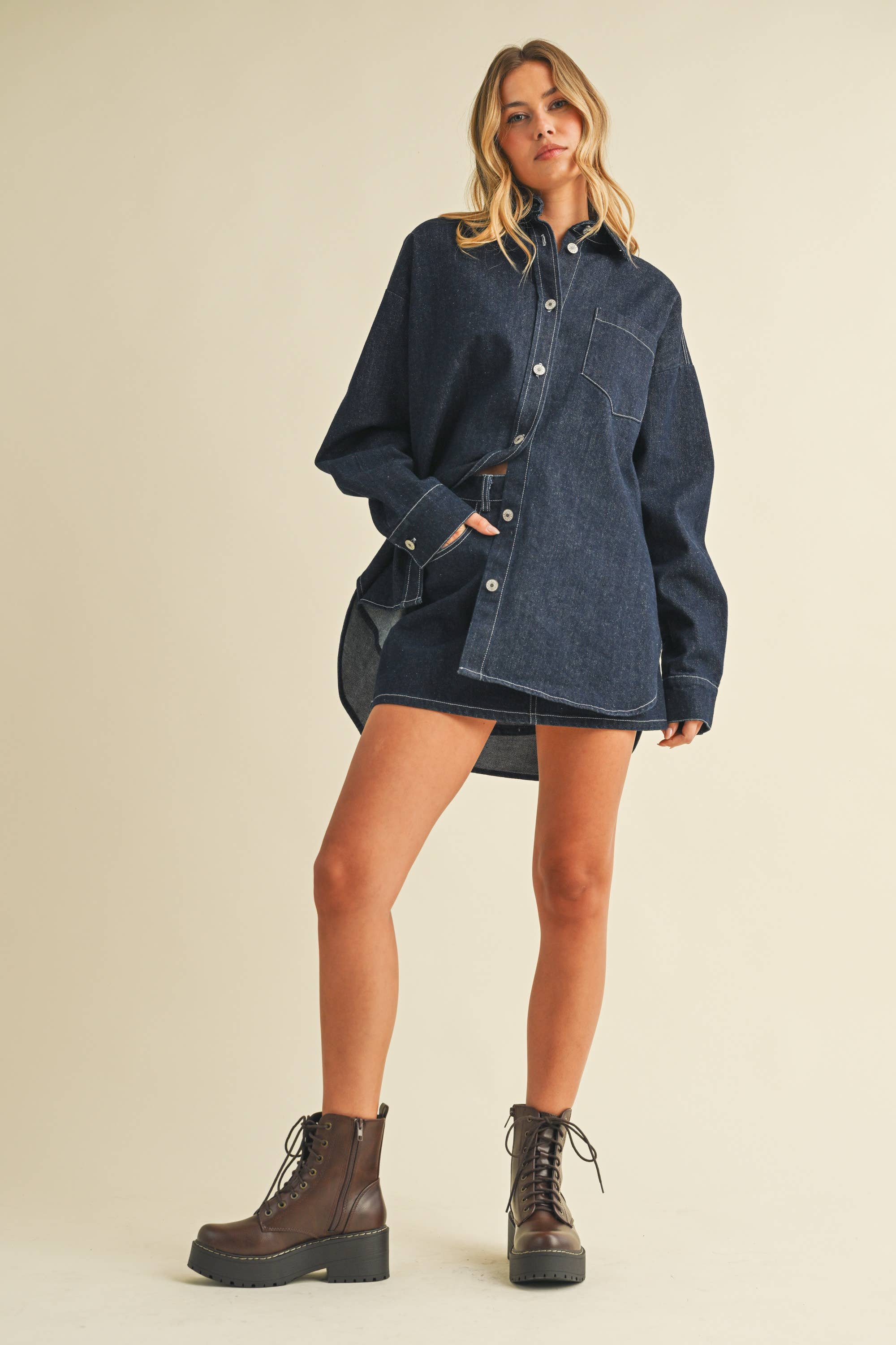 Denim Button Up Shirt