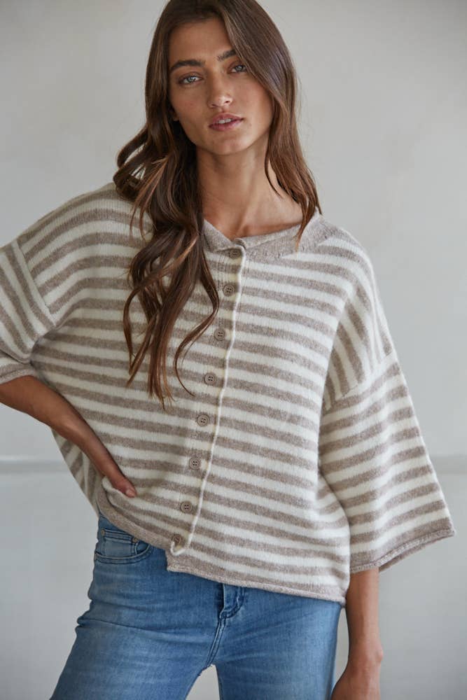 Quartz Short Sleeve Cardigan