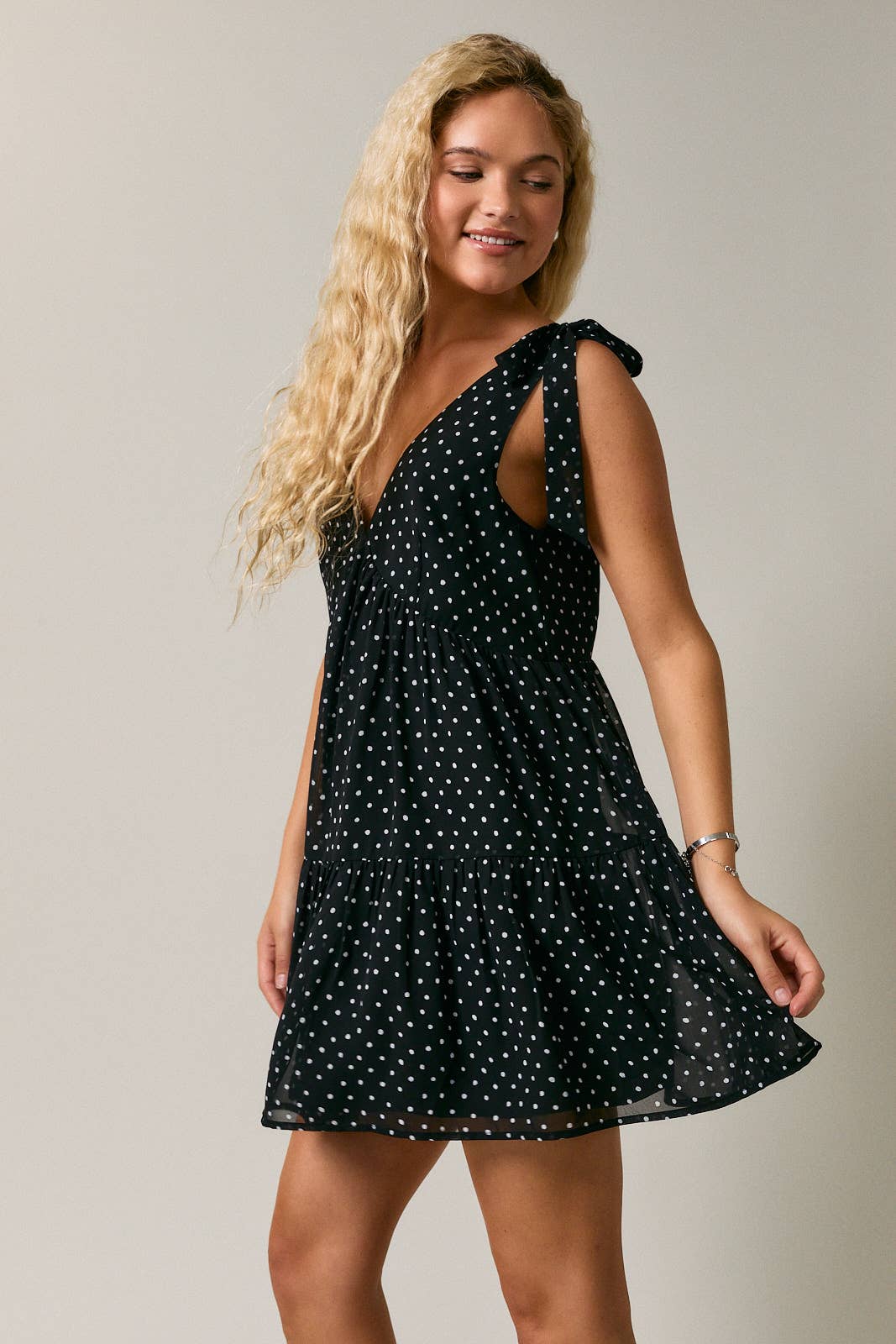 Flowy Polka Dot Dress