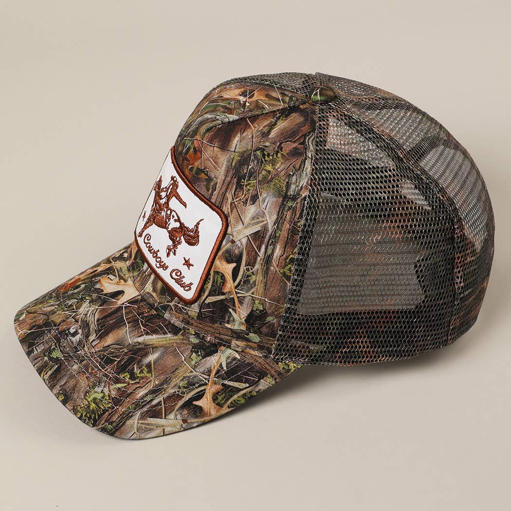 Cowboy Patch Mesh Trucker