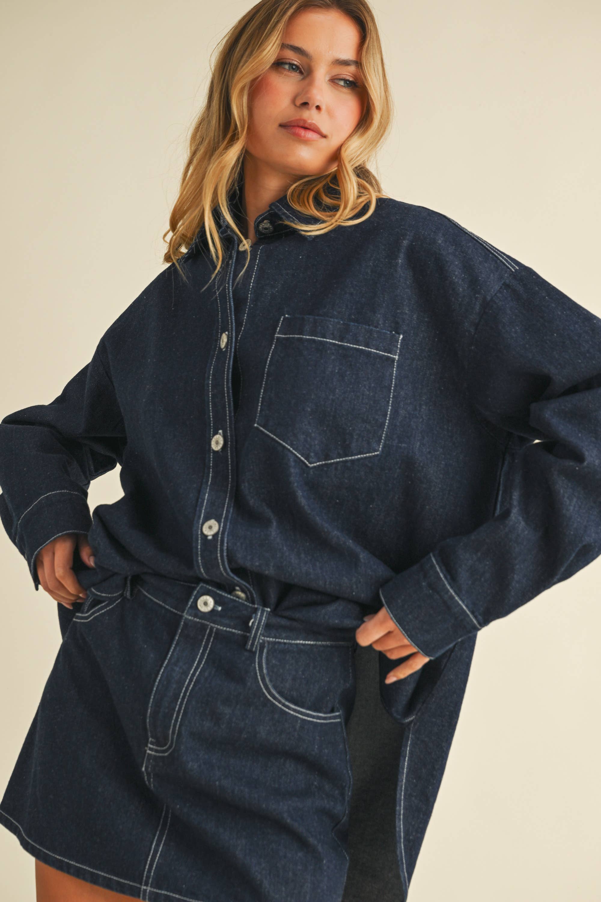 Denim Button Up Shirt