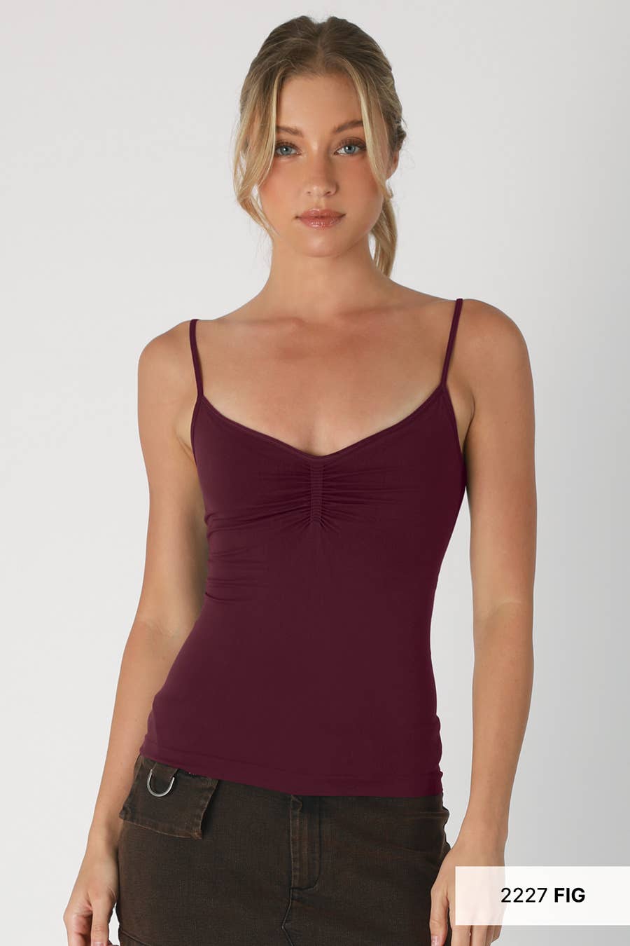Jersey Shirred Cami