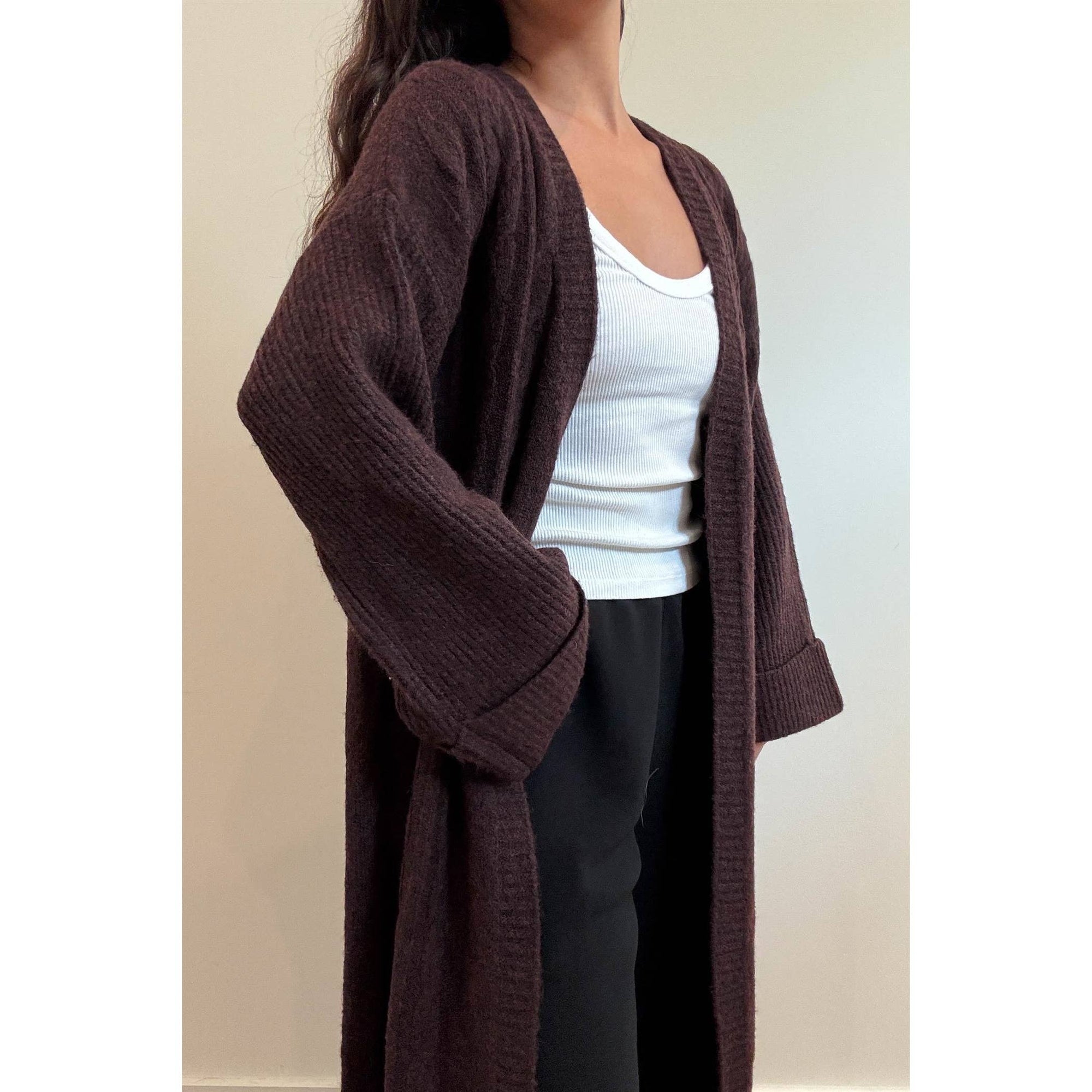 Hot Cocoa Knit Midi Cardigan