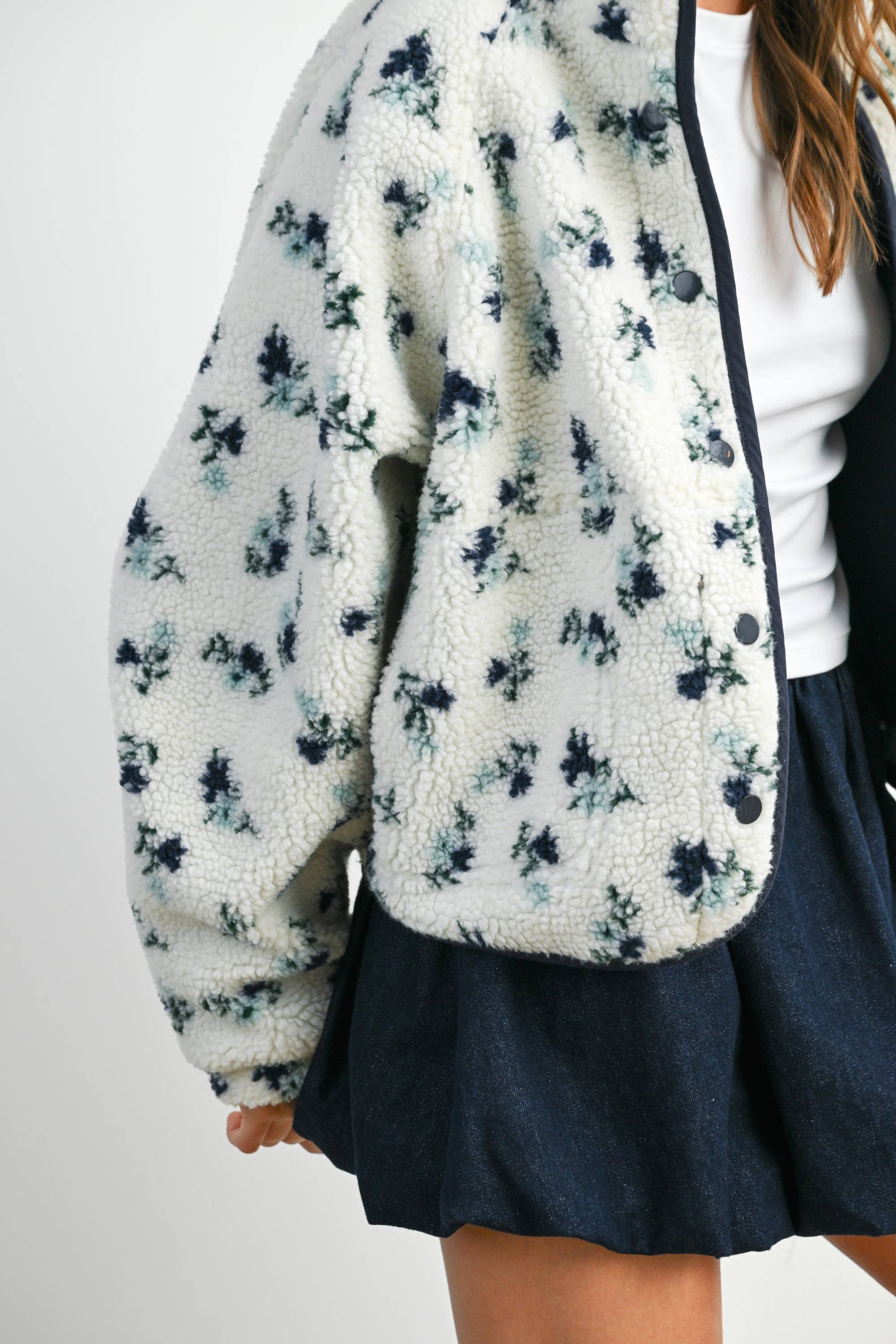 Fall Floral Sherpa