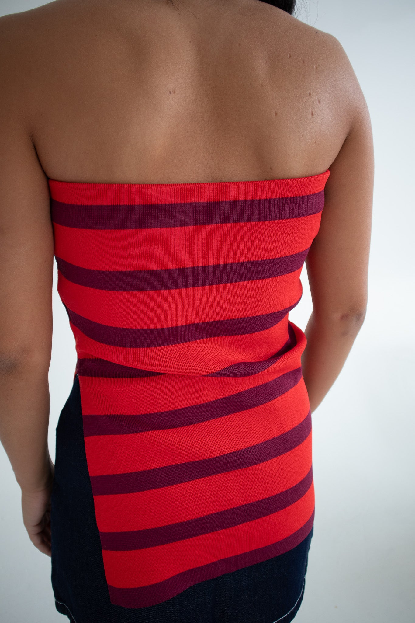 Heartbeat Stripe Tube Top