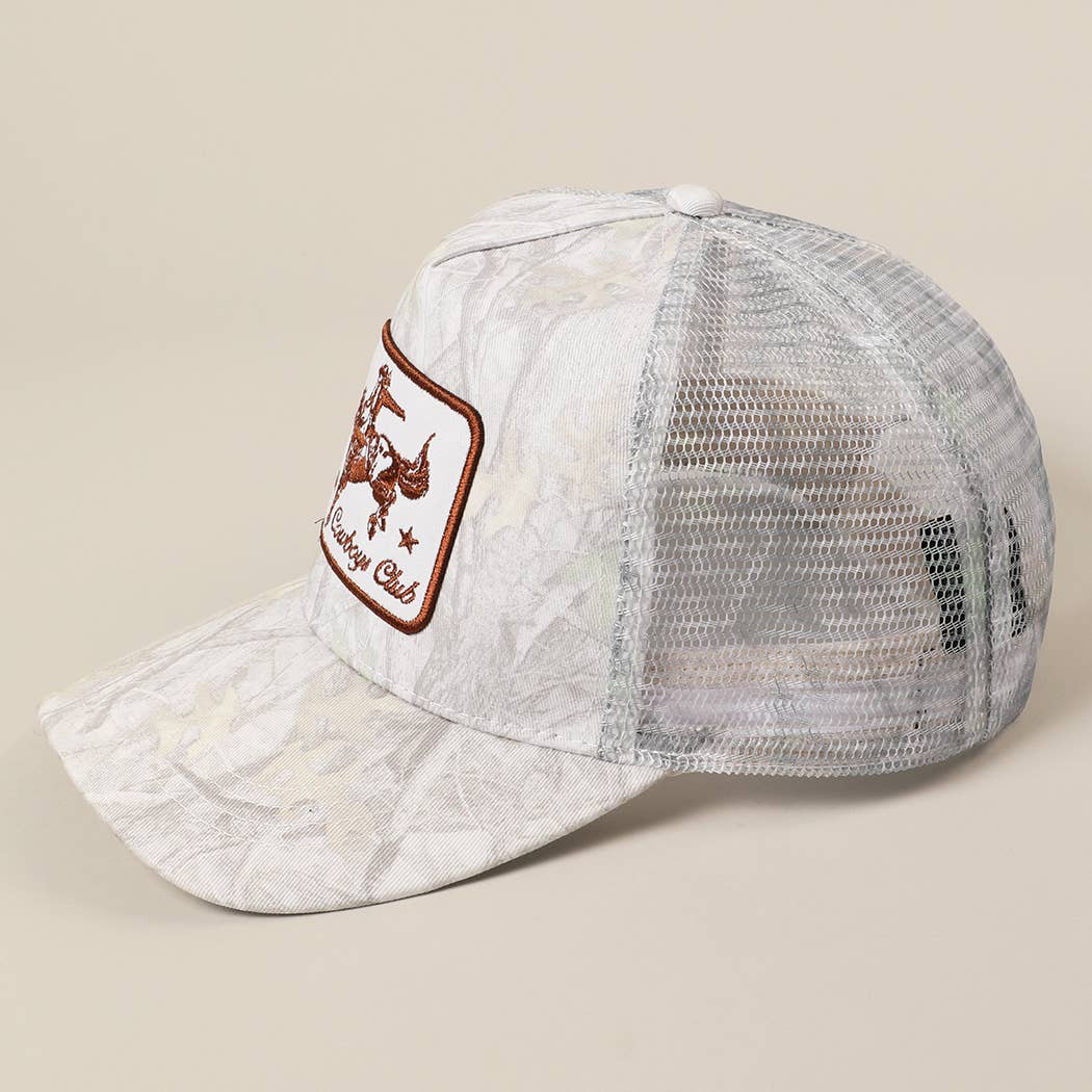 Cowboy Patch Mesh Trucker