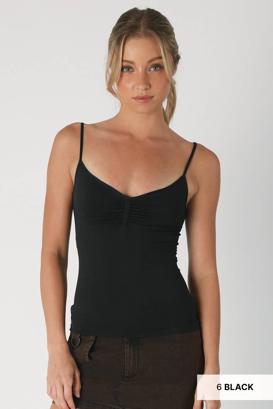 Jersey Shirred Cami