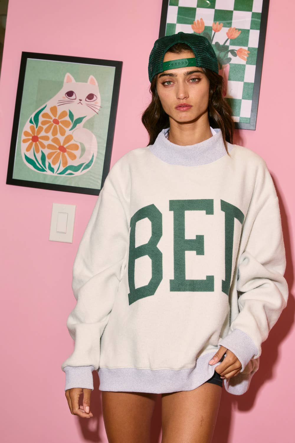 Gym/Bed Reversible Mockneck