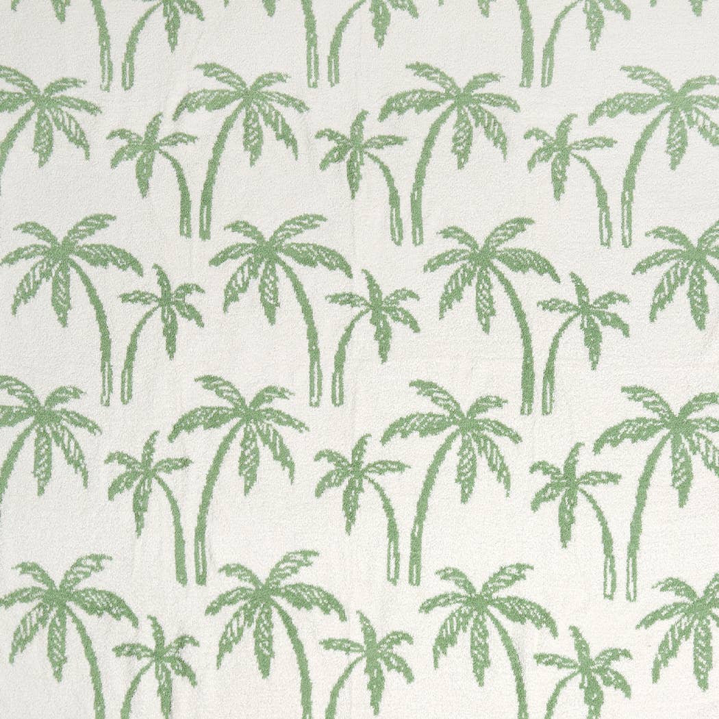 Palm Tree Throw Blanket