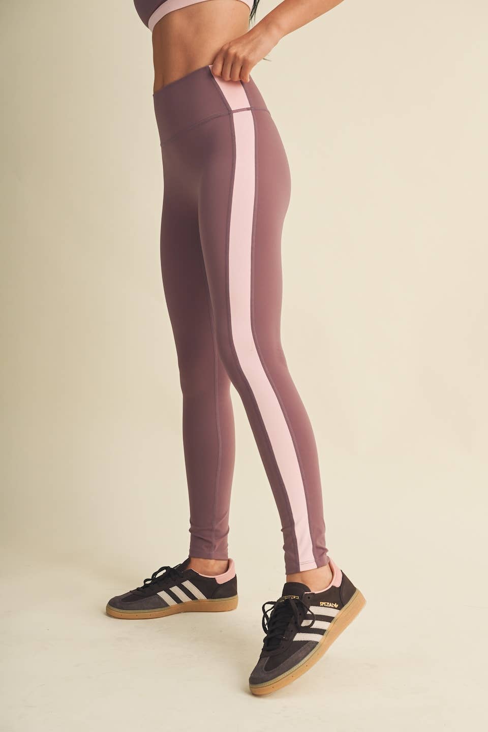 Side Contrast Block Legging