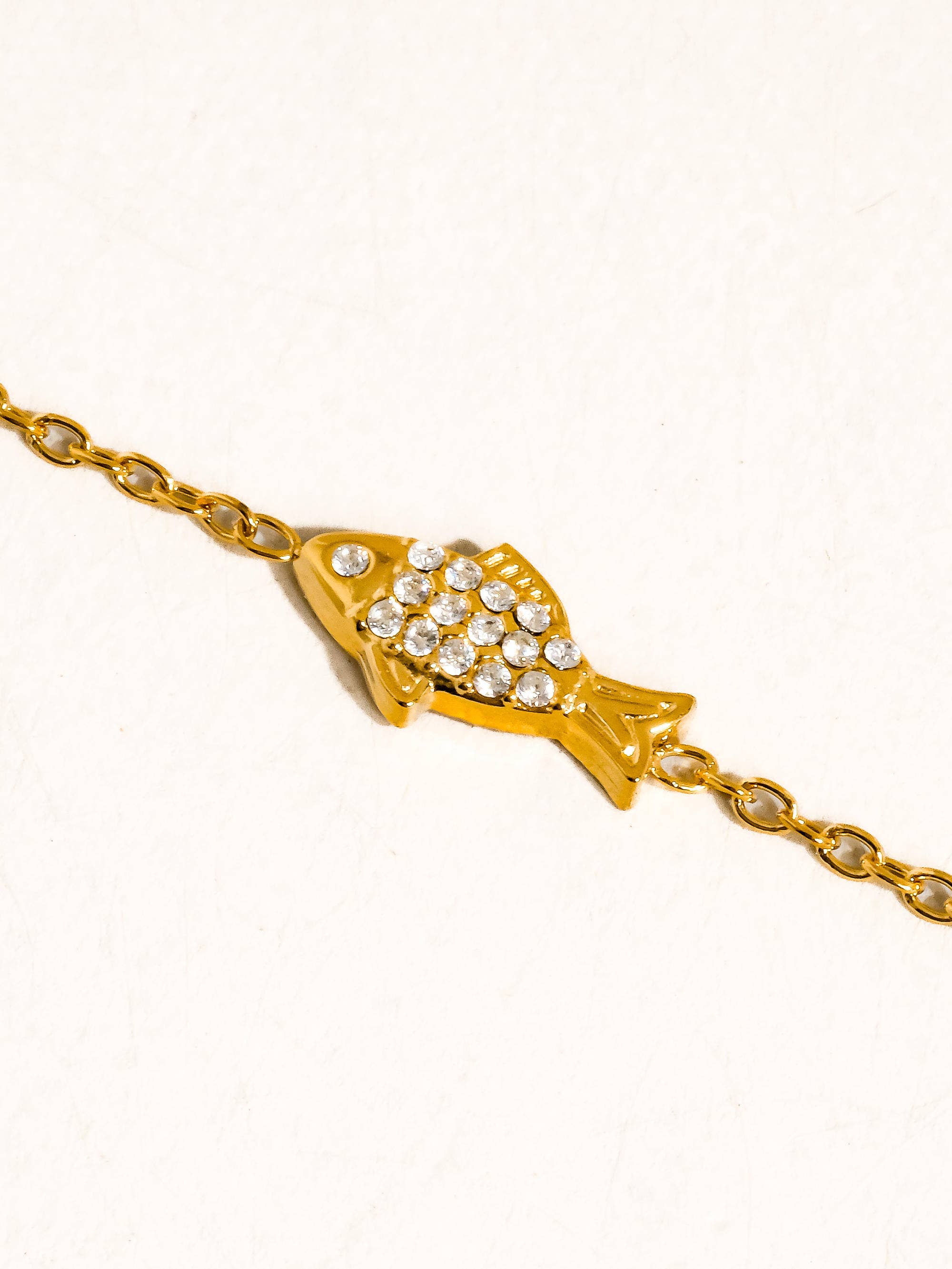 Quincee 18K Gold Non-Tarnish Summer Ocean CZ Bracelet