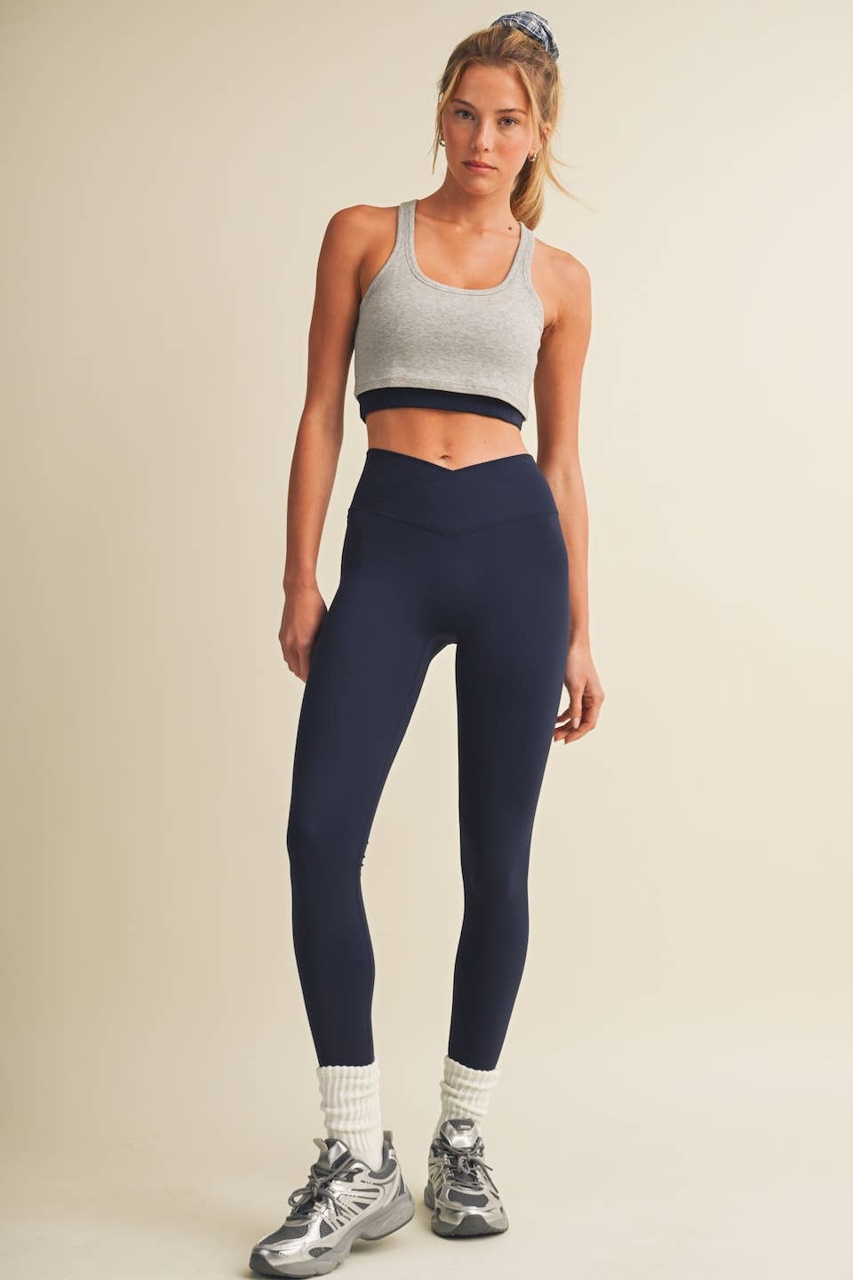 Double Layered Rib Crop Tank