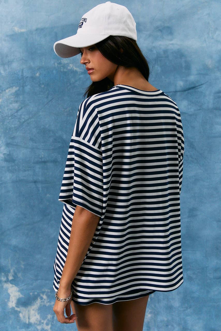 Oversized Stripe Tee