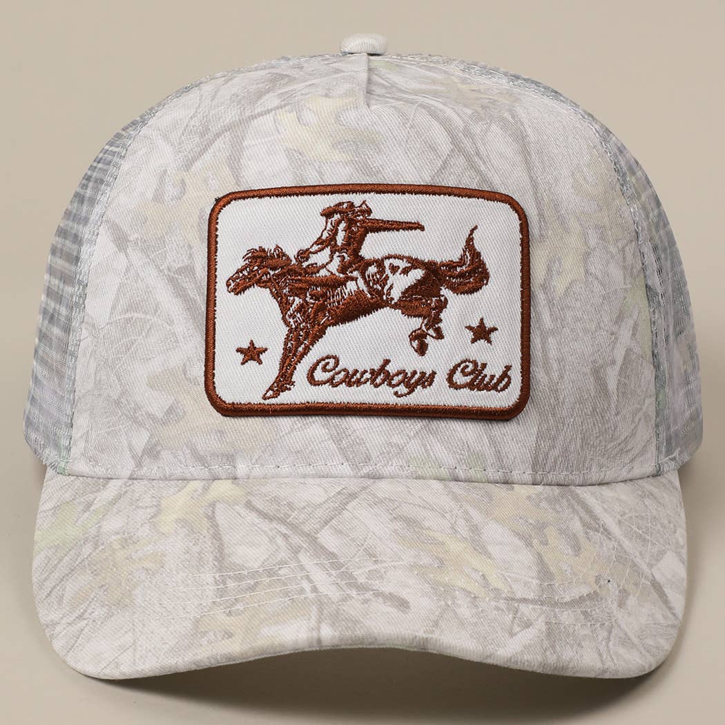 Cowboy Patch Mesh Trucker