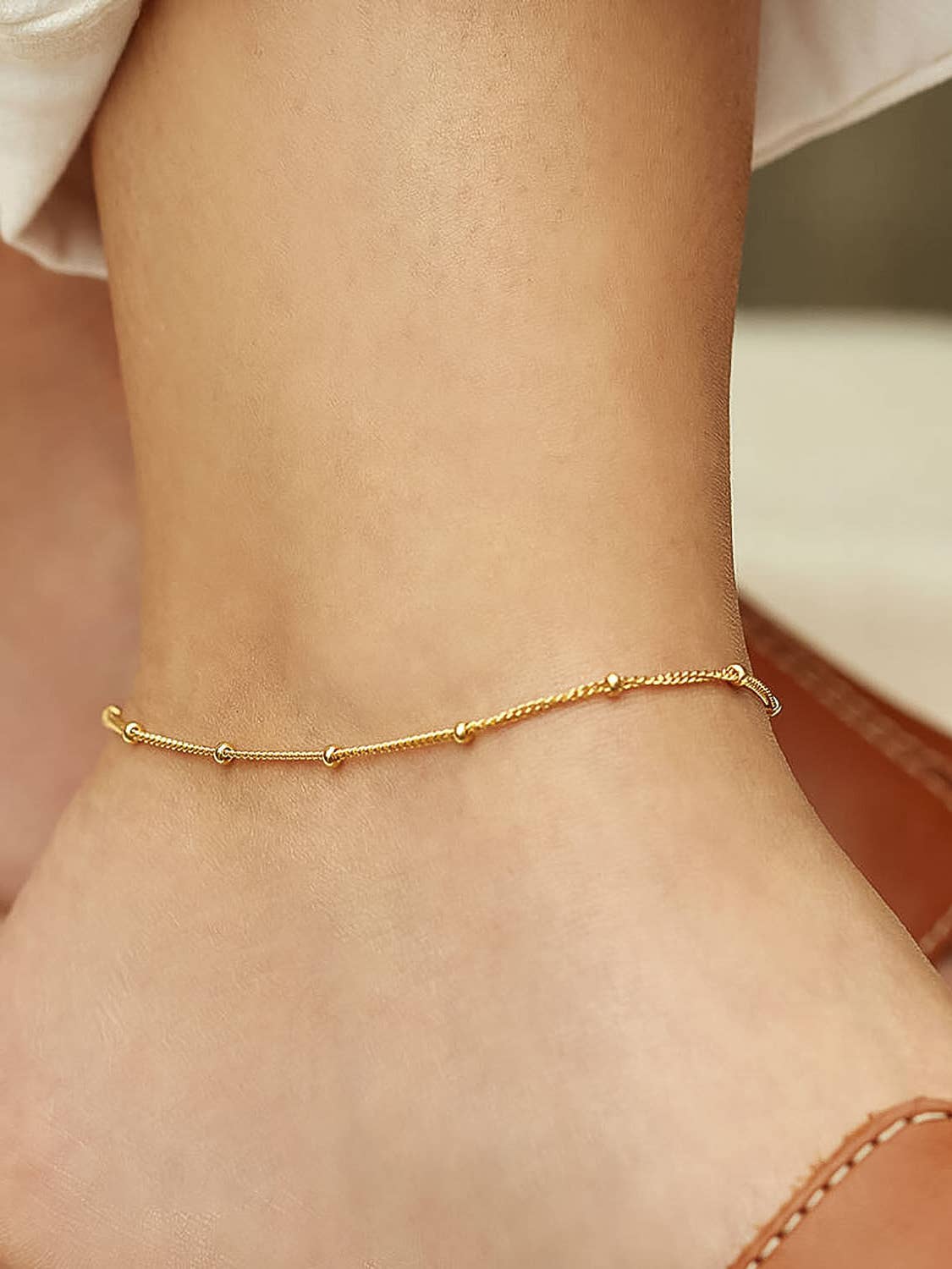 Vivi 18K Gold Non-Tarnish Classic Anklet